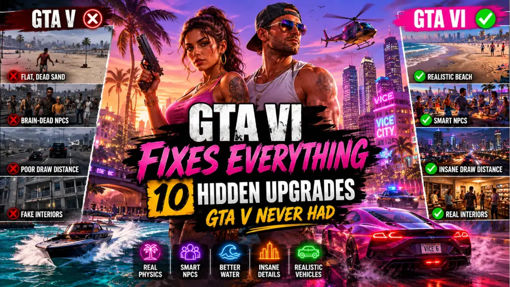 GTA VI vs GTA V Gameplay Comparison