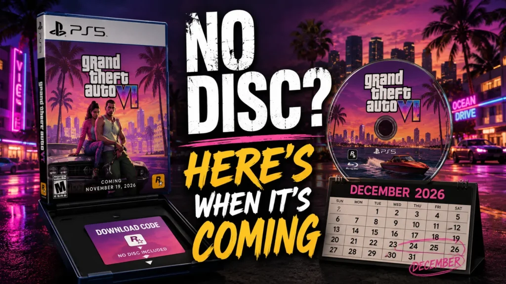 GTA 6 Physical Disc Release Date